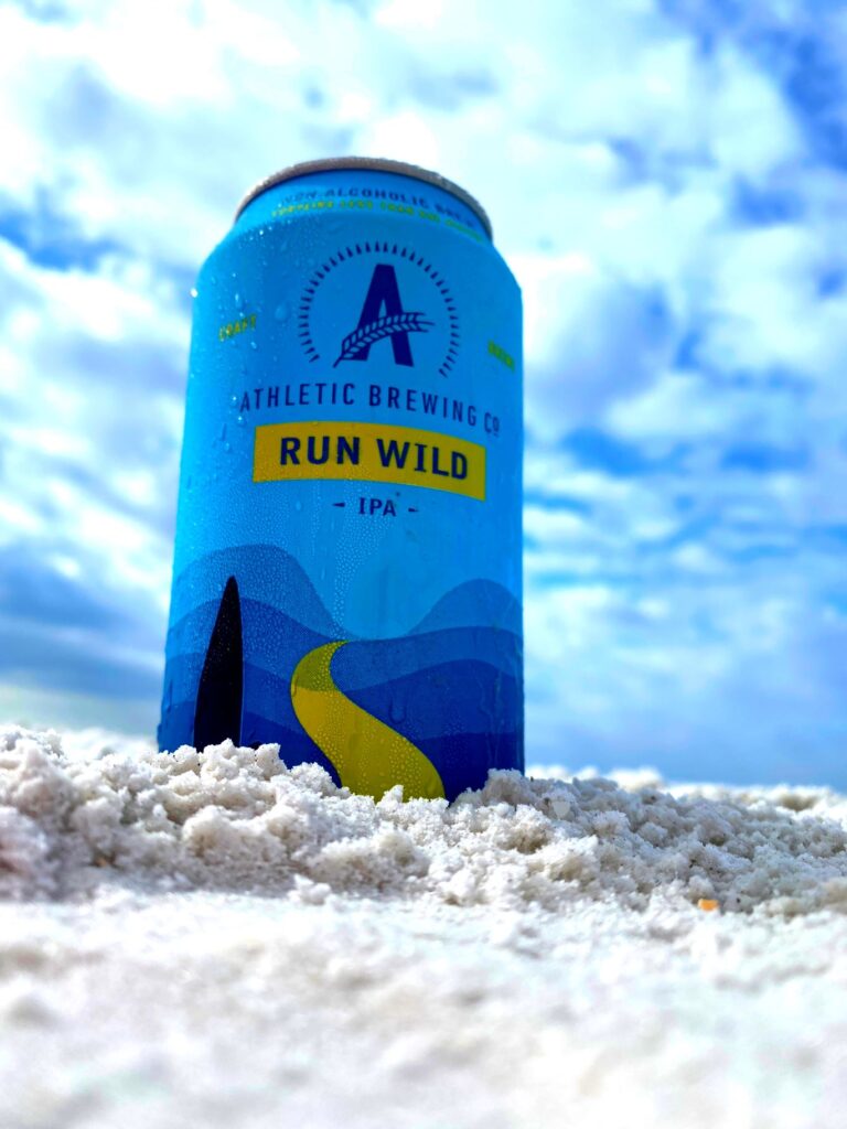 Athletic Beer Can in sand