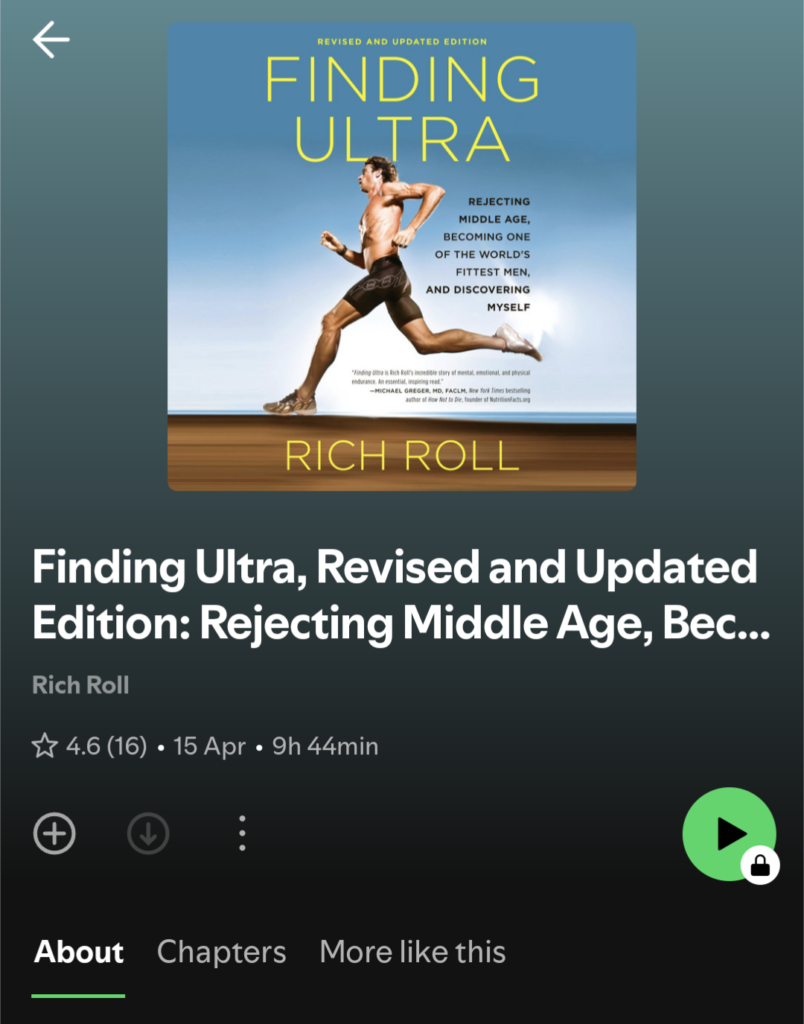 Screenshot of Finding Ultra Audio Book